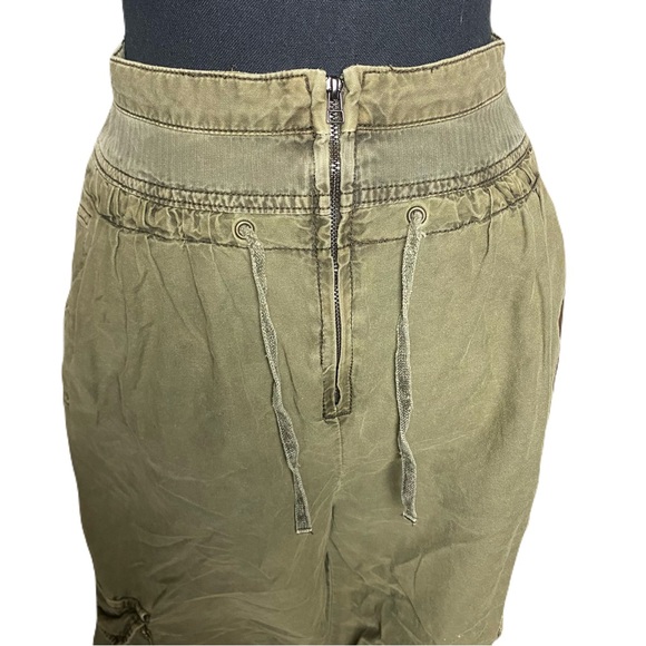 Free People Olive Green Fly Away Parachute Pants Balloon Harem Women’s 0 - Picture 4 of 10